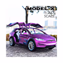 1:20 Tesla Model X Alloy Car Model Diecast Metal Toy Modified Vehicles Car Model Simulation Collection - White NO X