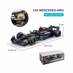 1:24 2022 F1 Red Bull RB18 #1 Verstappen Champion Gold Helmet #11 Perez - W14-44 Helmet