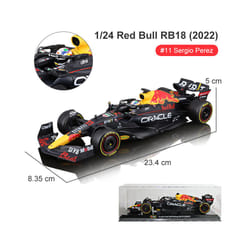 1:24 2022 F1 Red Bull RB18 #1 Verstappen Champion Gold Helmet #11 Perez - RB18-11 With Helmet