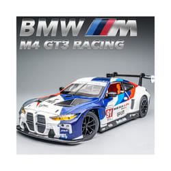 1:24 BMW M4 GT3 Alloy Sports Car Model Diecast Metal Toy Car Vehicles Model Simulation Sound and Light - M4 GT3 91