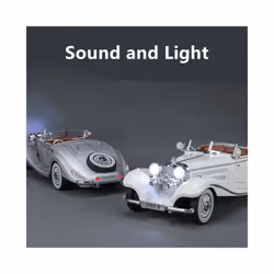 1:24 Benzs 500K Alloy Car Model Diecast Metal Classic Vehicles Car Model - Purple