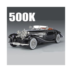 1:24 Benzs 500K Alloy Car Model Diecast Metal Classic Vehicles Car Model - Black