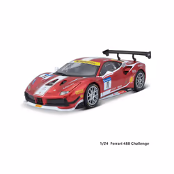 1:24  Ferrari 499P LMH FORMULA RACING 488 250GTO FXXK 458 Alloy Luxury Vehicle Diecast Cars Model Toy - 488 challenge 2017