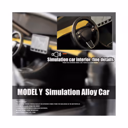 1:24 Simulation for Tesla MODEL Y SUV Alloy Cars Toy Diecasts Vehicles Metal Model Car Decoration for - Blue