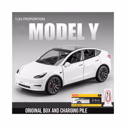 1:24 Simulation for Tesla MODEL Y SUV Alloy Cars Toy Diecasts Vehicles Metal Model Car Decoration for - Black