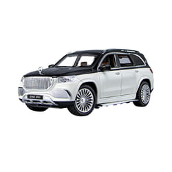 1:24 Benz Maybach Gls600 Alloy Car Model Sound And Light Pull Back Toy Car Suv Off-Road Vehicle Boy - White