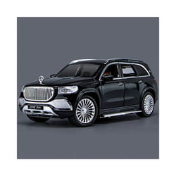 1:24 Benz Maybach Gls600 Alloy Car Model Sound And Light Pull Back Toy Car Suv Off-Road Vehicle Boy - Black