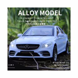1:32 C-Class C260L Alloy Car Model Diecasts Metal Toy Vehicles Car Model Simulation Sound and Light - Black