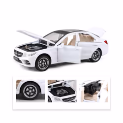 1:32 C-Class C260L Alloy Car Model Diecasts Metal Toy Vehicles Car Model Simulation Sound and Light - Black