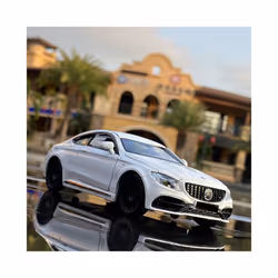 1:32 C63S Coupe Alloy Car Model Diecast Metal Toy Vehicles Car Model Collection Simulation Sound and - 1 32 Blue