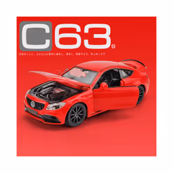 1:32 C63S Coupe Alloy Car Model Diecast Metal Toy Vehicles Car Model Collection Simulation Sound and - 1 32 Red