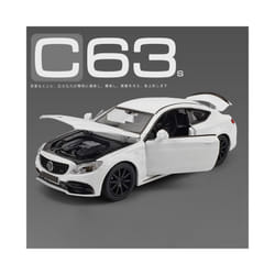 1:32 C63S Coupe Alloy Car Model Diecast Metal Toy Vehicles Car Model Collection Simulation Sound and - 1 32 White