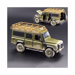 1:32 Defender 2010 Off-road Alloy Car Model Diecasts & Toy Vehicles Toy Cars For Children Collection - Green 1