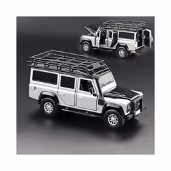 1:32 Defender 2010 Off-road Alloy Car Model Diecasts & Toy Vehicles Toy Cars For Children Collection - Silver