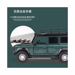 1:32 Defender 2010 Off-road Alloy Car Model Diecasts & Toy Vehicles Toy Cars For Children Collection - Blue