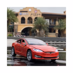1:32 Model X Model S SUV Alloy Car Model Diecasts Metal Simulation Toy Vehicles Car Model Sound Light - model S red