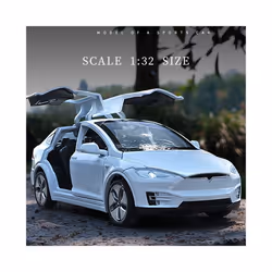 1:32 Model X Model S SUV Alloy Car Model Diecasts Metal Simulation Toy Vehicles Car Model Sound Light - model S red