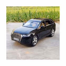 1:32 AUDI Q7 SUV Alloy Car Model Diecast & Toy Vehicles Metal Car Model Simulation Sound and Light Collection - Bright black
