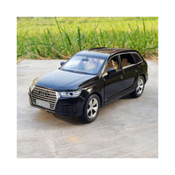 1:32 AUDI Q7 SUV Alloy Car Model Diecast & Toy Vehicles Metal Car Model Simulation Sound and Light Collection - Bright black