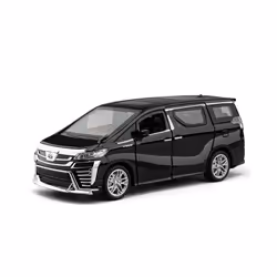 1:32 Toyota VELLFIRE Alphard MPV Alloy Car Model Diecasts Metal Toy Vehicles Car Model Sound and Light - VELLFIRE black