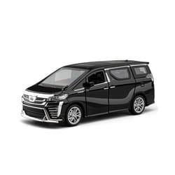 1:32 Toyota VELLFIRE Alphard MPV Alloy Car Model Diecasts Metal Toy Vehicles Car Model Sound and Light - VELLFIRE black