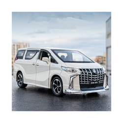 1:32 Toyota VELLFIRE Alphard MPV Alloy Car Model Diecasts Metal Toy Vehicles Car Model Sound and Light - Alphard white