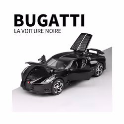 1:32 Alloy Scale Model Car Toys Bugatti La Voiture Noire Alloy Diecast Simulation Toy Vehicles Models - Bright Black