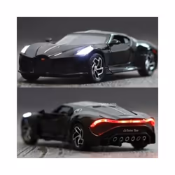 1:32 Alloy Scale Model Car Toys Bugatti La Voiture Noire Alloy Diecast Simulation Toy Vehicles Models - Bright Black