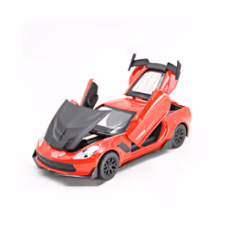 1:32 Corvette ZR1 Supercar Toy Car Model Car Diecast Simulation Metal Alloy Vehicles Miniature Scale - Red black