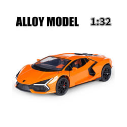1:32 lambos Revuelto Supercar Alloy Model Car Toy Diecasts Casting Sound and Light Car Toys For Children - Orange
