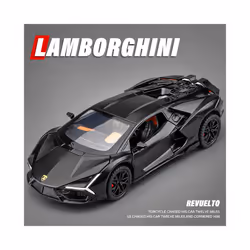 1:32 lambos Revuelto Supercar Alloy Model Car Toy Diecasts Casting Sound and Light Car Toys For Children - Orange