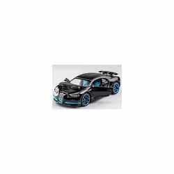 1:32 Alloy Car Model Metal Pull Back Simulation Car Toy Boy Sports Car Acousto-optic With Sound and - Black-no box