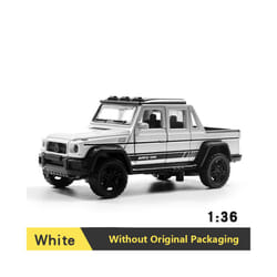 1:36 Alloy Vintage Diecast Car Model FIAT MINI Classic Pull Back Car Model Miniature Vehicle Replica - PK-White