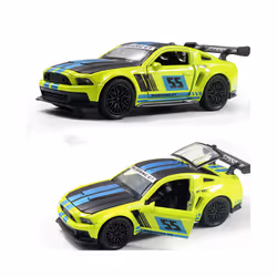 1:36 Diecast Alloy Car Model Children's Toy Car Open the door Decoration Cool Racing Car Boy toys Gift - Bumblebee Orange