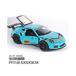 1:36 Diecast Alloy Car Model Children's Toy Car Open the door Decoration Cool Racing Car Boy toys Gift - Blue orange