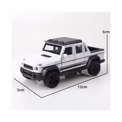 1:43 Alloy Vintage VAN OFF ROAD PICK UP Diecast Car Model Classic Pull Back Car Model Miniature Vehicle - PK WHITE