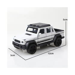1:43 Alloy Vintage VAN OFF ROAD PICK UP Diecast Car Model Classic Pull Back Car Model Miniature Vehicle - PK WHITE