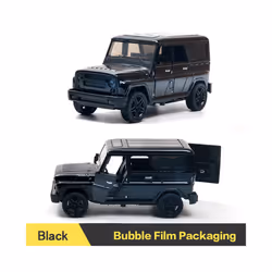 1:43 Alloy Vintage Diecast Car Model Classic Pull Back Car Model Miniature Vehicle Replica For Collection - OR Black