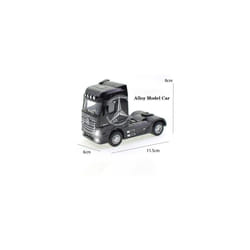 1:50 Diecast Alloy Truck Head Model Toy Container Truck Pull Back With Light Engineering Transport Vehicle - Truck Head Black