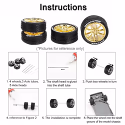 1:64 4 Model ModifiedCaps Diecasts Wheel Tire Rubber Vehicles General Model Of Car Change Accessories