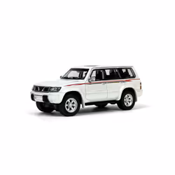 1:64 Scale Nissan Patrol 1998 Y61 Car Model 1:64 Metal Diecast Miniature Ariya X-trail Q50S Q70L QX70S - Patrol White