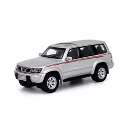 1:64 Scale Nissan Patrol 1998 Y61 Car Model 1:64 Metal Diecast Miniature Ariya X-trail Q50S Q70L QX70S - Patrol Silver