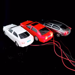 1:75/100/150/200 Plastic Model Cars With Led Lights Micro Scene Building Decoration DIY Sand Table Building Model Material