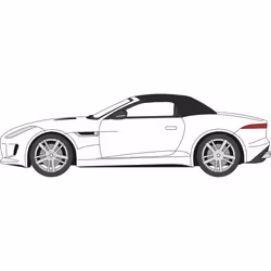 1:76 Polaris White Oxford Diecast Jaguar F Type - 176 Scale 76ftyp002 -  oxford 176 jaguar type polaris white scale 76ftyp002