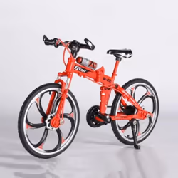1:8 Alloy Bicycle Model Diecast Metal Mini Finger Mountain bike Racing Toy Bend Road Simulation Toy Decoration
