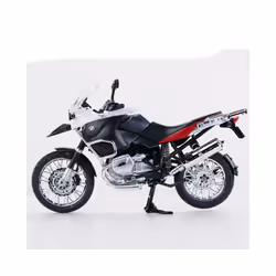 1:9 BMW R1200GS ADV Racing Motorcycles Simulation Alloy Motorcycle Model - White no box