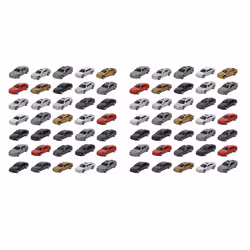 100Pcs 1:87 HO Scale Model Car Painted Car Models HO/TT Scale Railway Modeling Making Mat