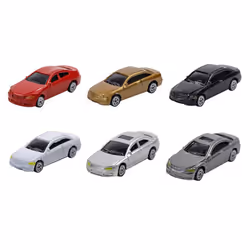 100Pcs 1:87 HO Scale Model Car Painted Car Models HO/TT Scale Railway Modeling Making Mat