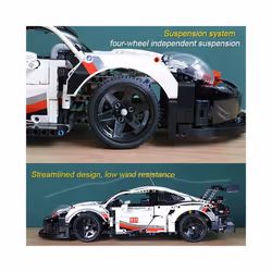 1580PCS 50CM Technical Classic Porsched 911 RSR Sport Car Building Blocks