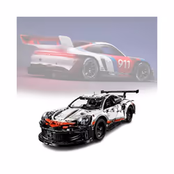 1580pcs 50cm Technical Classic Porsched 911 Rsr Sport Car Building Blocks Toy